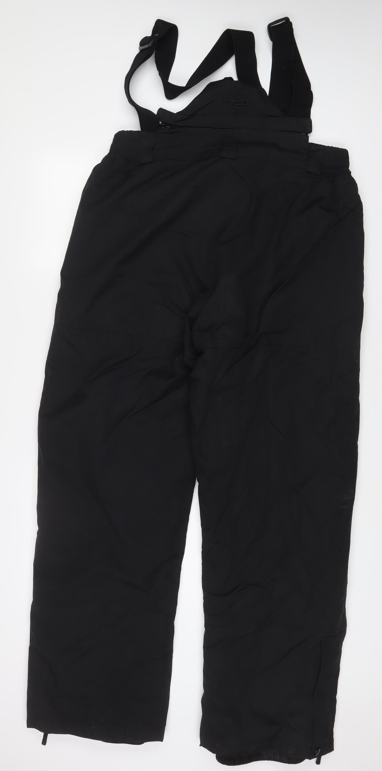 Tarallel Mens Black Polyester Snow Pants Trousers Size L L32 in Regular Button - Pockets