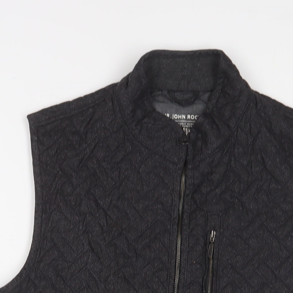 RJR.John Rocha Mens Grey Gilet Jacket Size S Zip