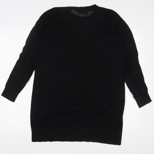 & Other Stories Womens Black Polyamide A-Line Size S Crew Neck Pullover