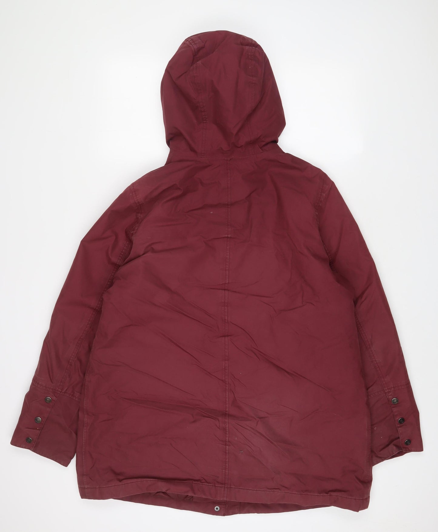 Seasalt Womens Red Jacket Coat Size 16 Zip - Pockets