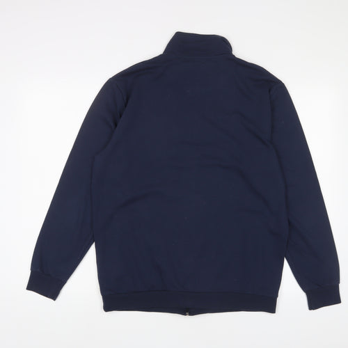Damart Mens Blue Polyester Full Zip Sweatshirt Size M - Zip Pockets