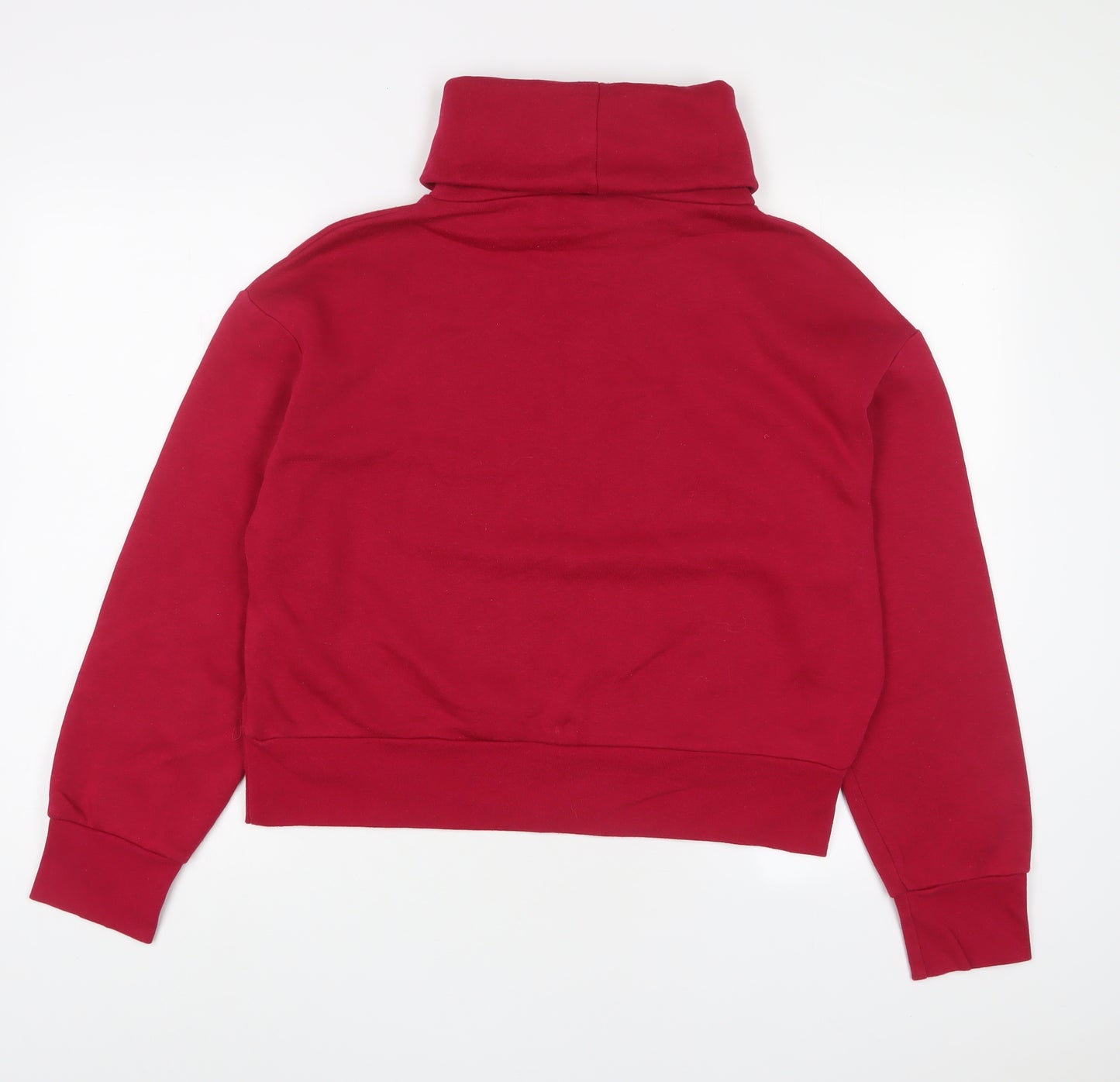 Zara Womens Pink Cotton Pullover Sweatshirt Size M Pullover
