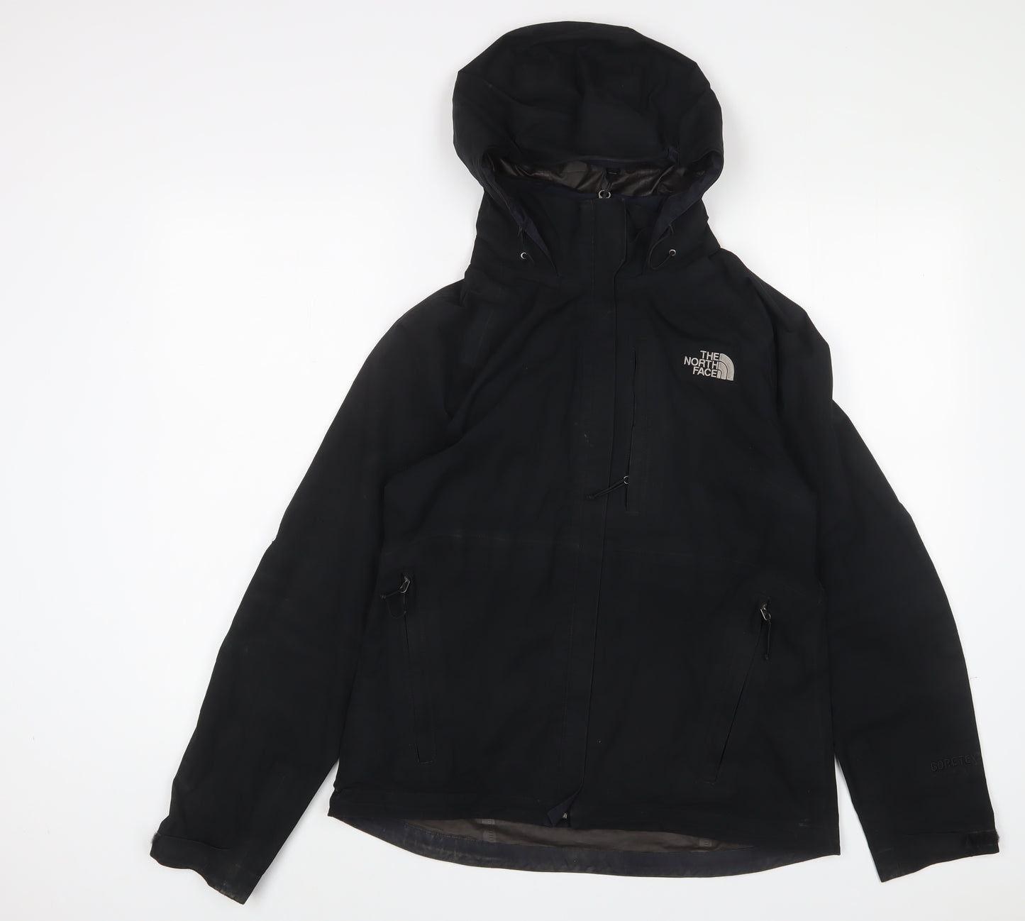 The North Face Womens Black Jacket Coat Size M Zip - Logo