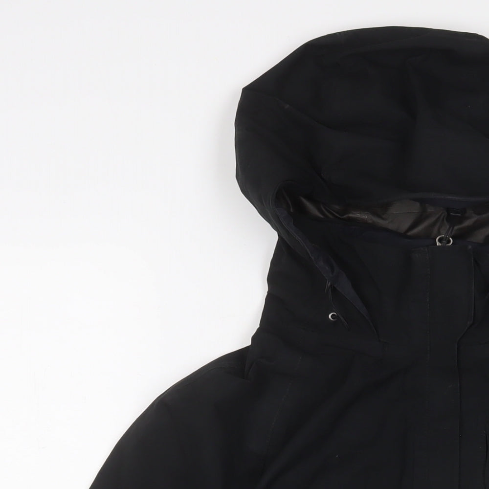 The North Face Womens Black Jacket Coat Size M Zip - Logo