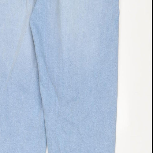 Denim & Co. Womens Blue Cotton Skinny Jeans Size 14 L29 in Regular Zip