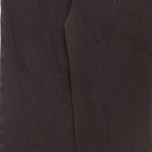 M&Co Womens Brown Cotton Bootcut Jeans Size 12 L29 in Regular Zip