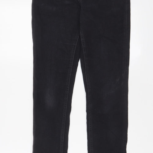Tophop Womens Black Cotton Skinny Jeans Size 10 L27 in Regular Zip
