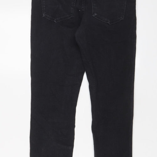 Tophop Womens Black Cotton Skinny Jeans Size 10 L27 in Regular Zip
