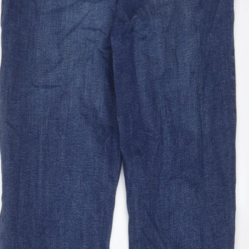 Mango Womens Blue Cotton Skinny Jeans Size 8 L28 in Regular Zip