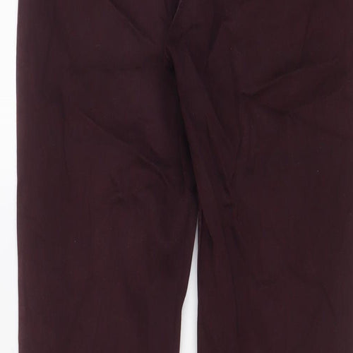 H&M Womens Purple Cotton Skinny Jeans Size 10 L29 in Regular Zip