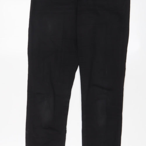 Denim & Co. Womens Black Cotton Skinny Jeans Size 12 L28 in Regular Zip