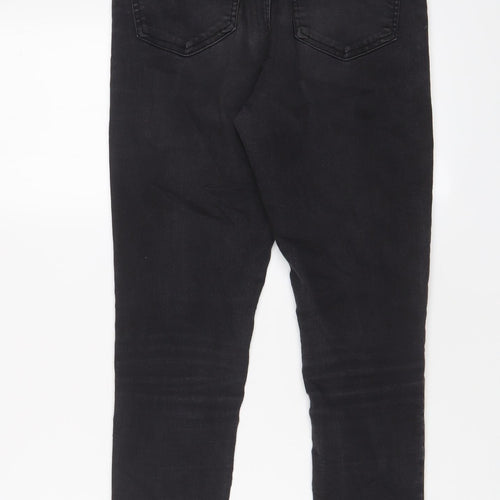 Topshop Womens Grey Cotton Skinny Jeans Size 30 in L32 in Regular Zip