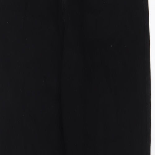 Missguided Womens Black Cotton Tapered Jeans Size 8 L29 in Regular Zip