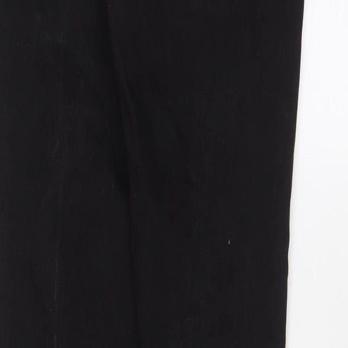 NEXT Womens Black Cotton Skinny Jeans Size 12 L30 in Regular Zip