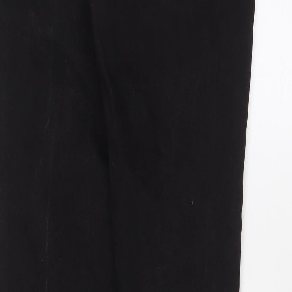 NEXT Womens Black Cotton Skinny Jeans Size 12 L30 in Regular Zip