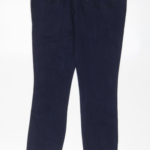 NEXT Womens Blue Cotton Skinny Jeans Size 30 in L29 in Regular Zip