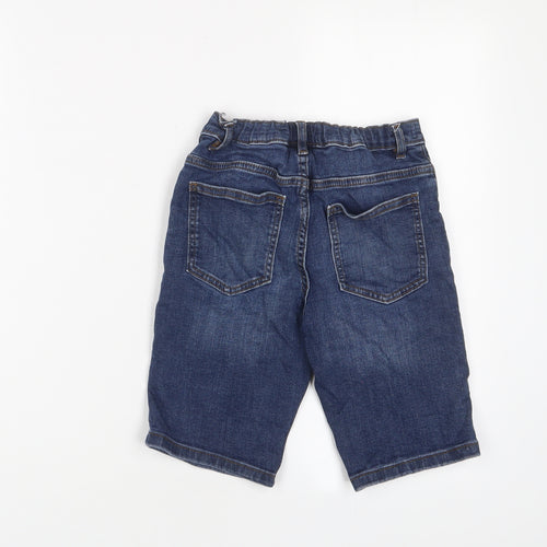 NEXT Boys Blue Cotton Bermuda Shorts Size 9 Years Regular Zip
