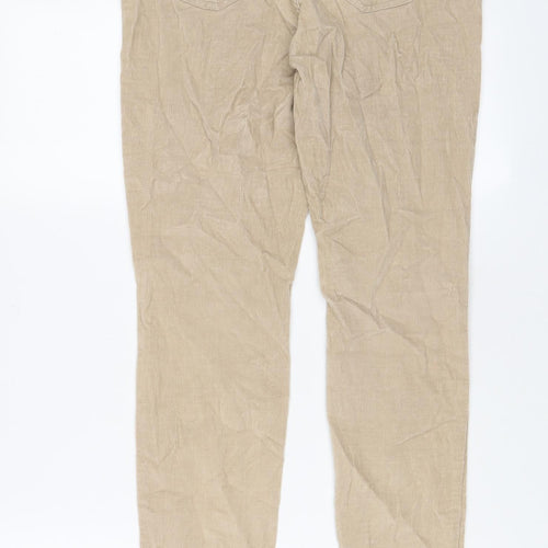 US Polo Assn. Womens Beige Cotton Trousers Size 28 in L28 in Regular Zip