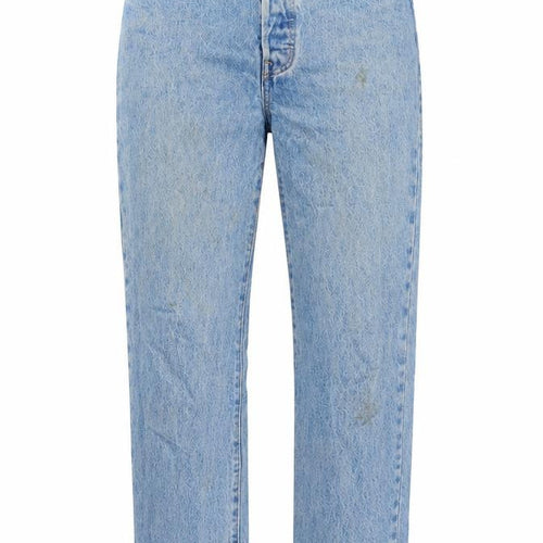 Levi's Womens Blue Cotton Straight Jeans Size 26 in L30 in Regular Zip