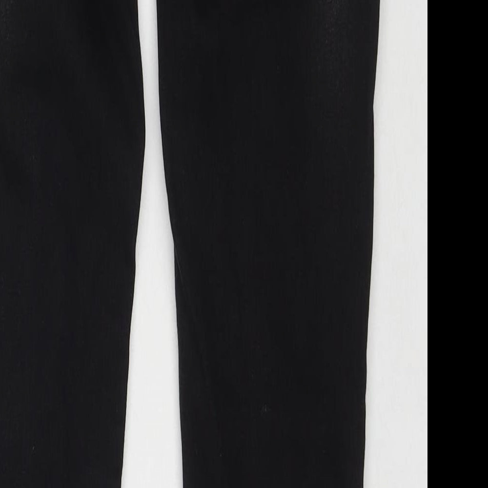 NEXT Womens Black Cotton Skinny Jeans Size 6 L30 in Regular Zip