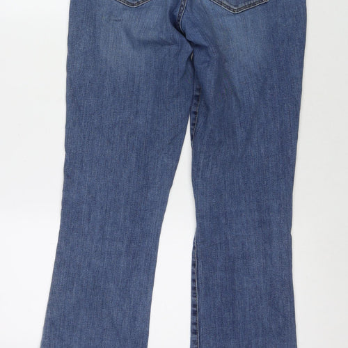 Gap Womens Blue Cotton Bootcut Jeans Size 30 in L34 in Regular Zip