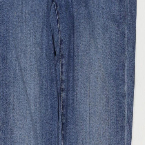 Gap Womens Blue Cotton Bootcut Jeans Size 30 in L34 in Regular Zip