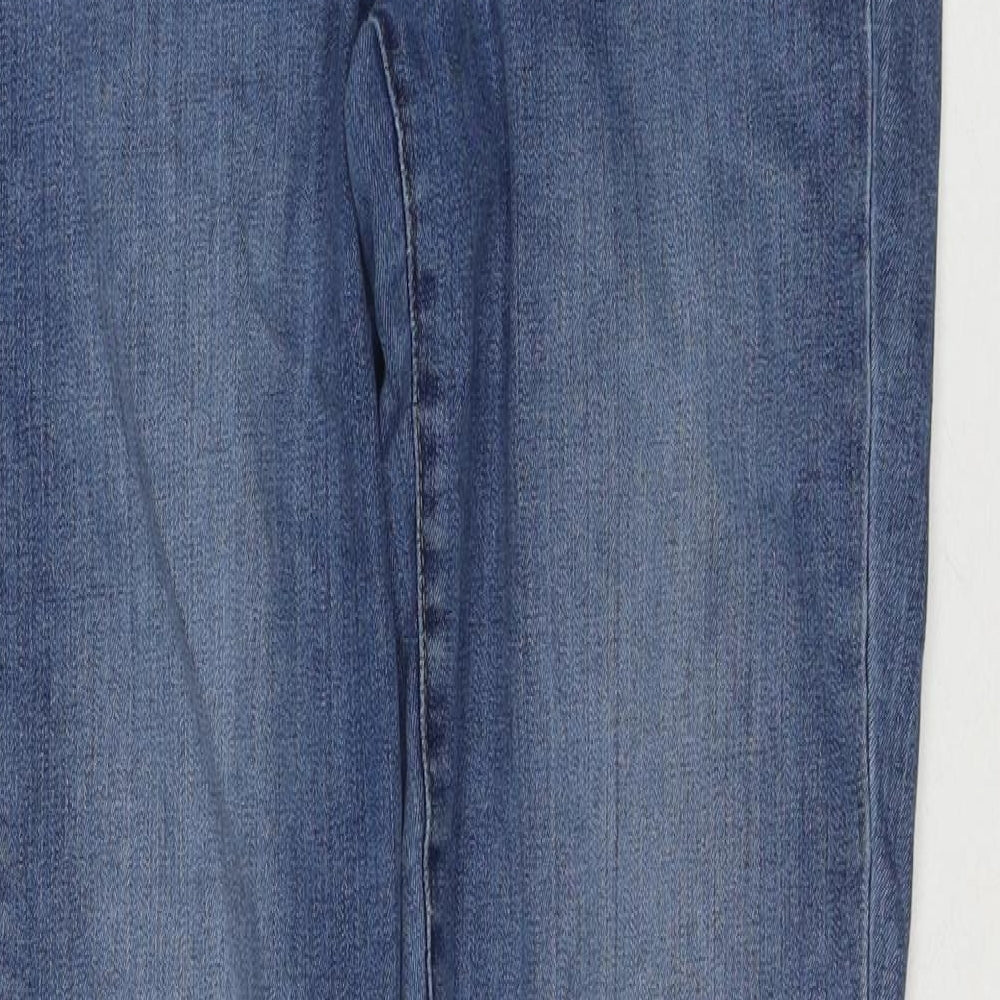 Gap Womens Blue Cotton Bootcut Jeans Size 30 in L34 in Regular Zip