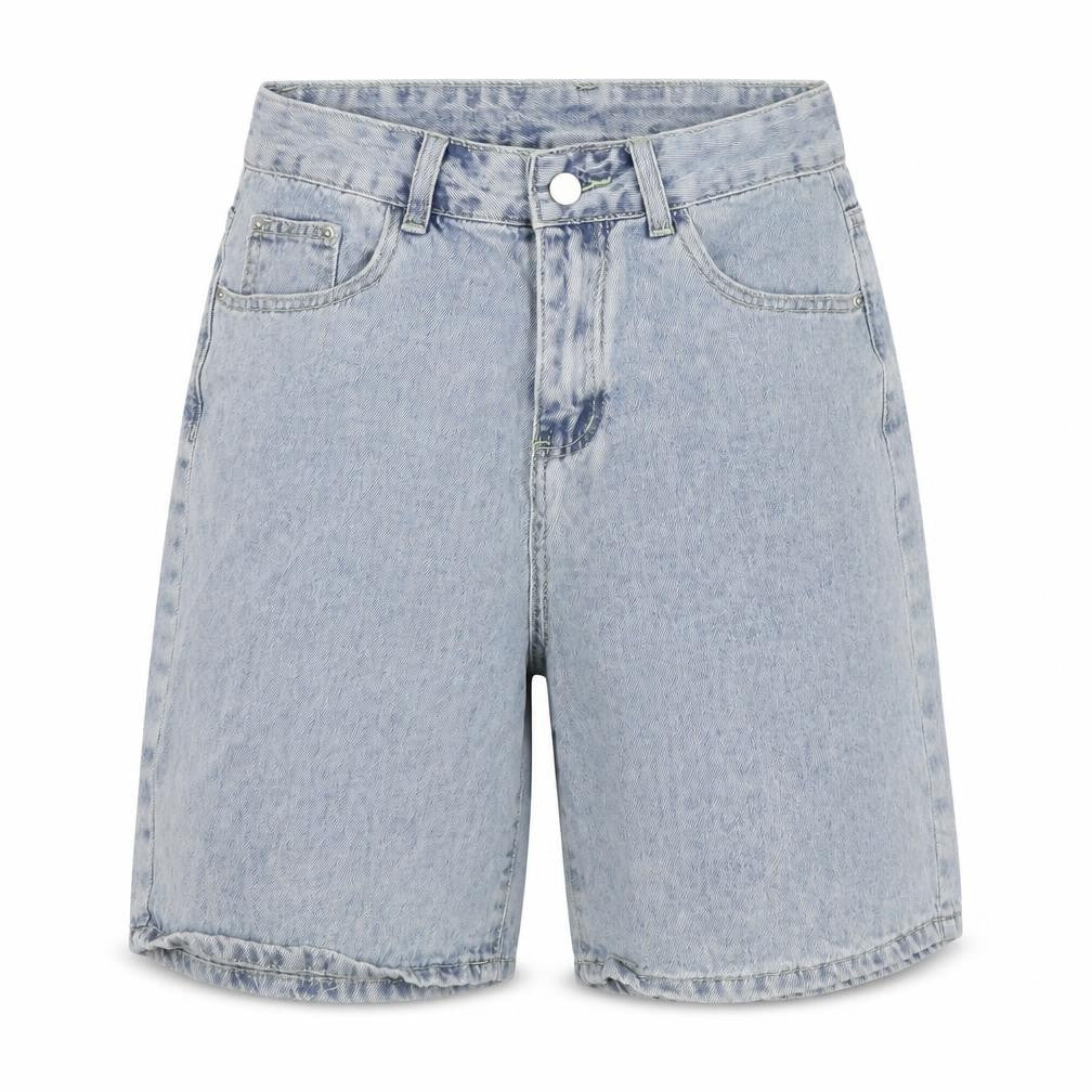 SY Jeans Womens Blue Polyester Blend Boyfriend Shorts Size M L7 in Regular Zip