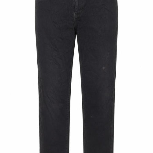 Denim & Co. Womens Black Polyester Blend Straight Jeans Size 34 in L30 in Regular Zip