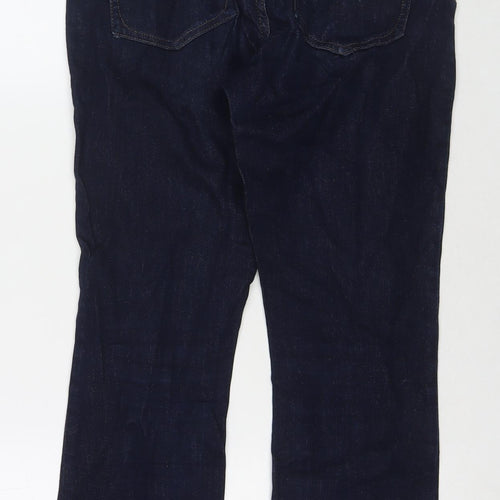 Principles Womens Blue Cotton Bootcut Jeans Size 10 L26 in Regular Zip