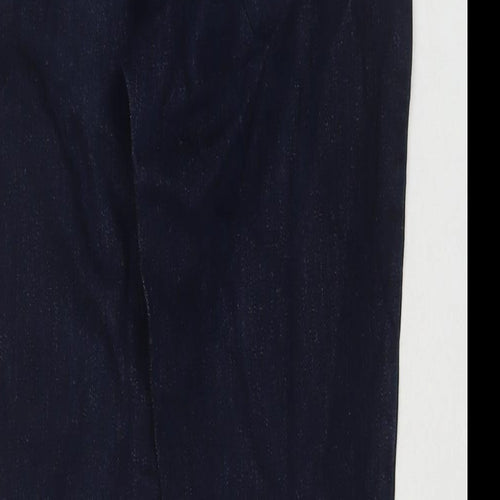 Principles Womens Blue Cotton Bootcut Jeans Size 10 L26 in Regular Zip