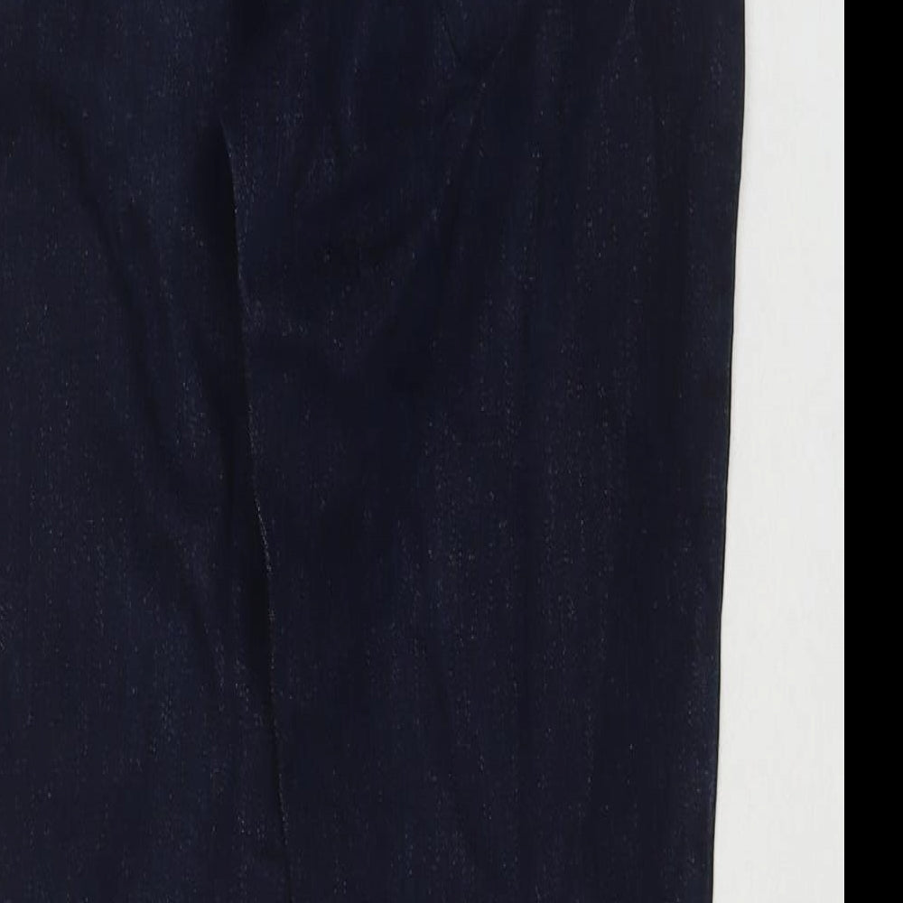 Principles Womens Blue Cotton Bootcut Jeans Size 10 L26 in Regular Zip