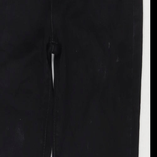 Paper + Stitch Womens Black Cotton Skinny Jeans Size 32 in L30 in Regular Zip