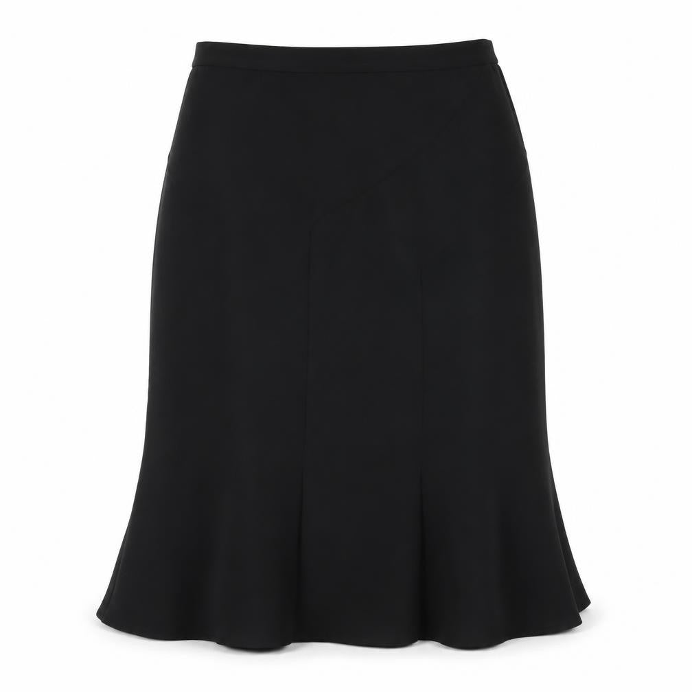 Marjorie Elizabeth Womens Black Polyester Trumpet Skirt Size 30 in Zip