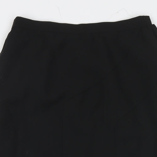 Marjorie Elizabeth Womens Black Polyester Trumpet Skirt Size 30 in Zip