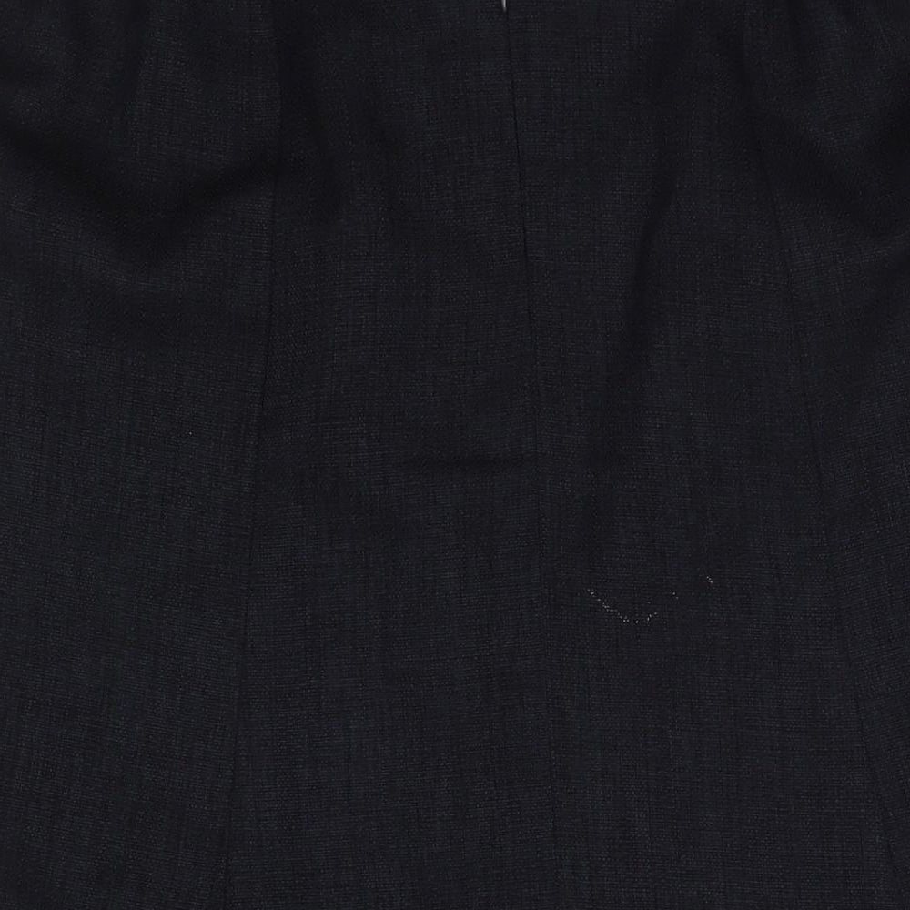 Eastex Womens Blue Polyester Trumpet Skirt Size 16 Zip