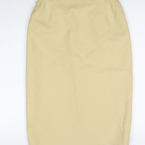 Eastex Womens Beige Polyester Straight & Pencil Skirt Size 10 Zip