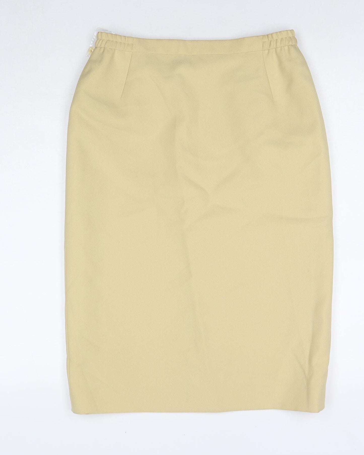 Eastex Womens Beige Polyester Straight & Pencil Skirt Size 10 Zip