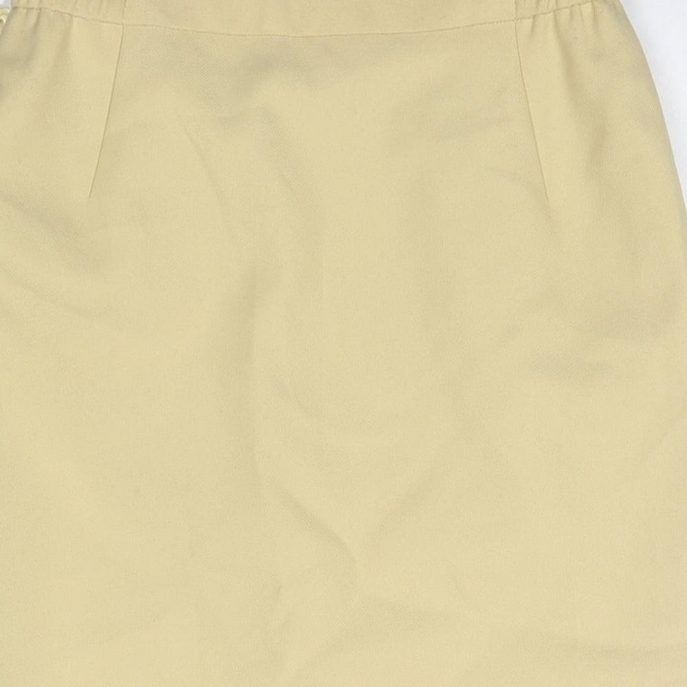 Eastex Womens Beige Polyester Straight & Pencil Skirt Size 10 Zip