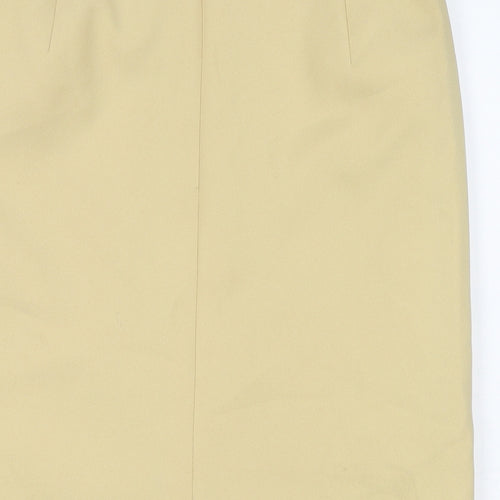 Eastex Womens Beige Polyester Straight & Pencil Skirt Size 10 Zip