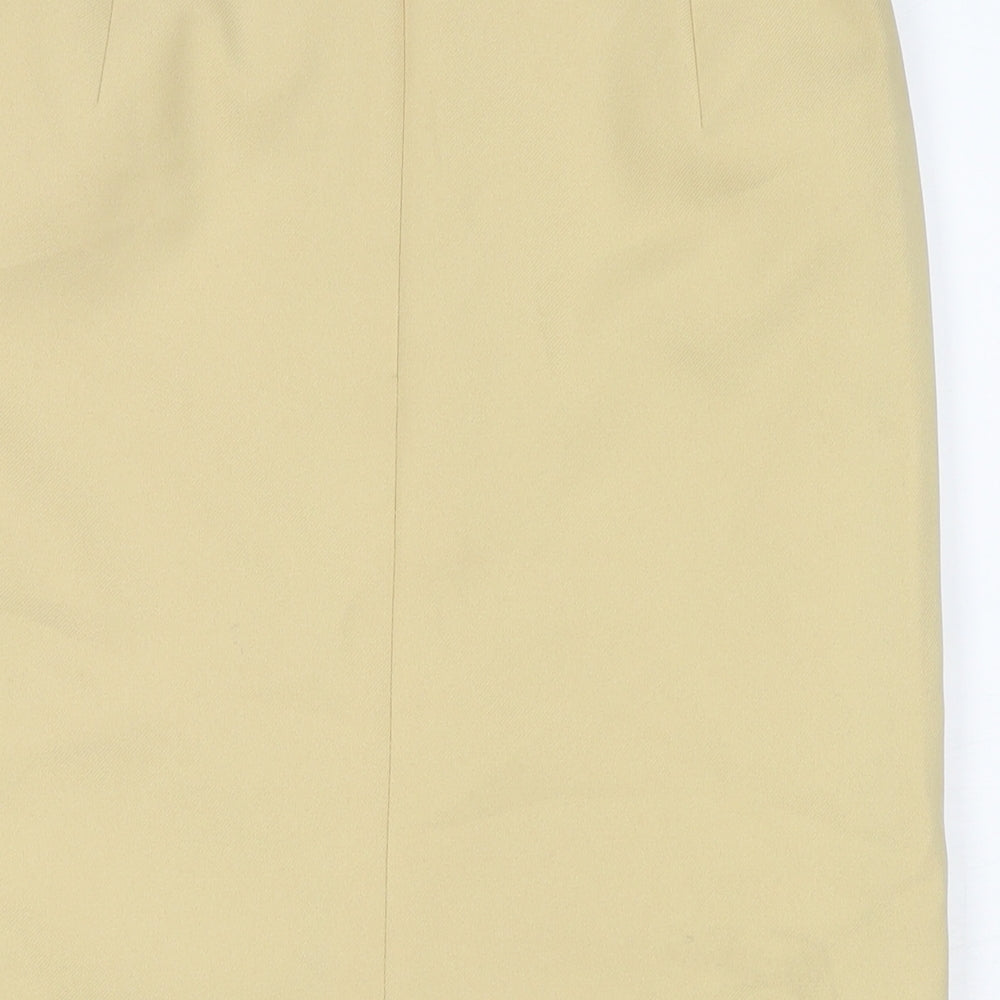 Eastex Womens Beige Polyester Straight & Pencil Skirt Size 10 Zip