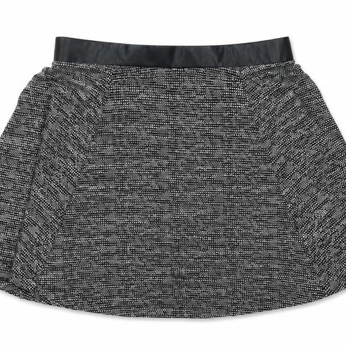 Divided by H&M Womens Black Cotton Pleated Skirt Size S Zip