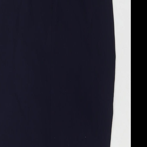 ASOS Womens Blue Polyester Bandage Skirt Size 8 Zip