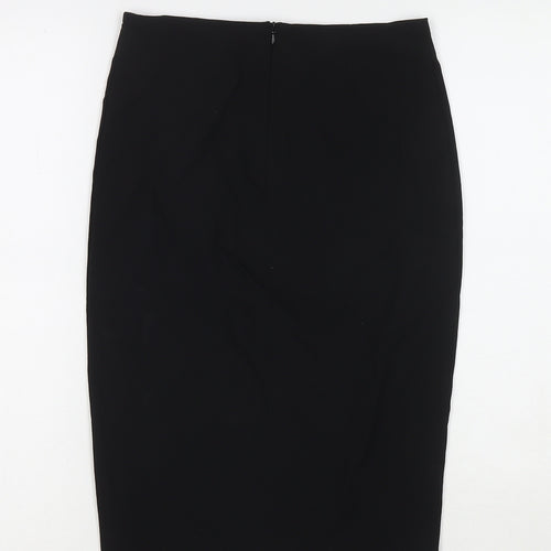 ASOS Womens Black Polyester Straight & Pencil Skirt Size 8 Zip