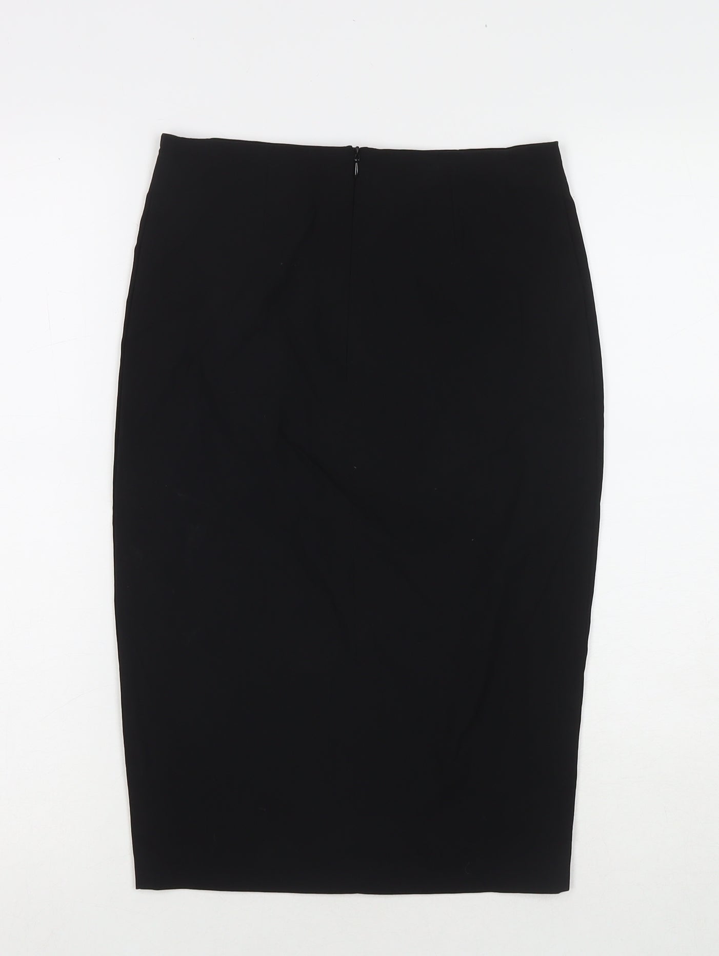 ASOS Womens Black Polyester Straight & Pencil Skirt Size 8 Zip