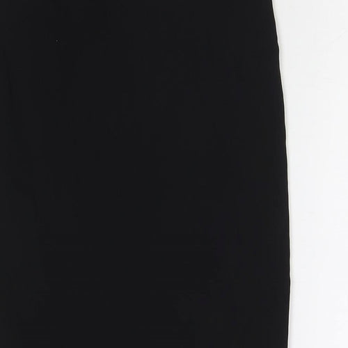 ASOS Womens Black Polyester Straight & Pencil Skirt Size 8 Zip