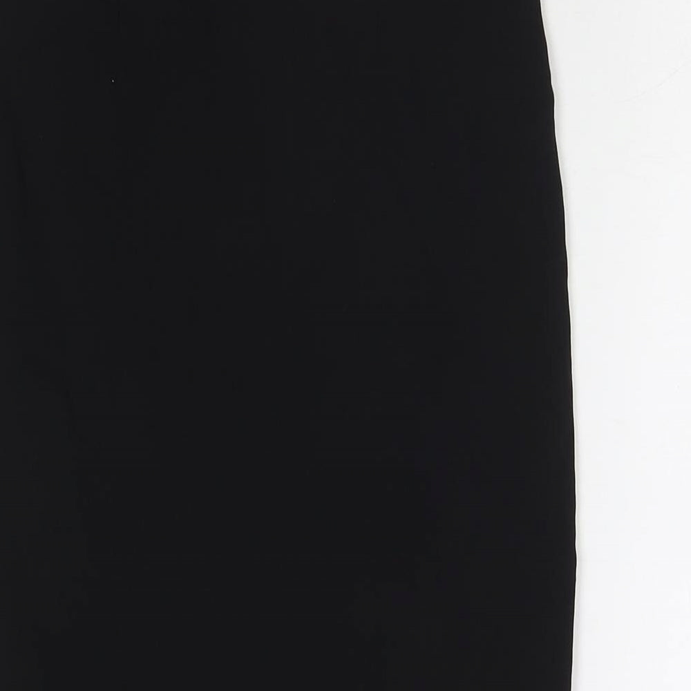 ASOS Womens Black Polyester Straight & Pencil Skirt Size 8 Zip