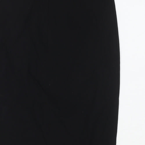 ASOS Womens Black Polyester Straight & Pencil Skirt Size 8 Zip