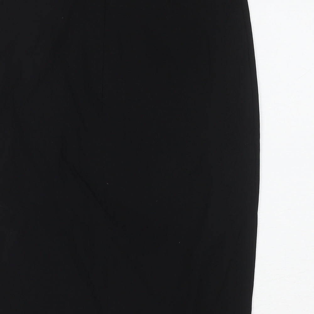 ASOS Womens Black Polyester Straight & Pencil Skirt Size 8 Zip