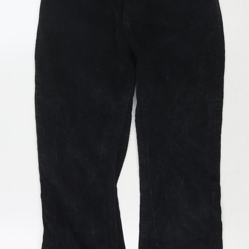 ASOS Womens Black Cotton Trousers Size 23 in L25 in Regular Zip